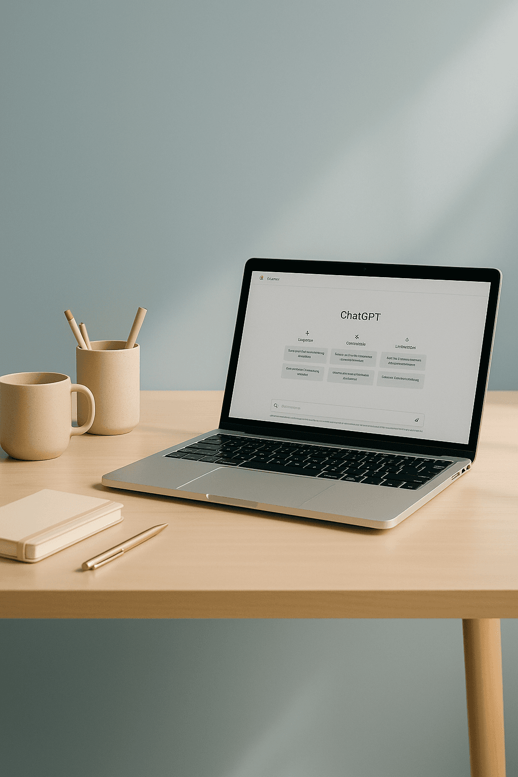 ChatGPT workspace showing the interface